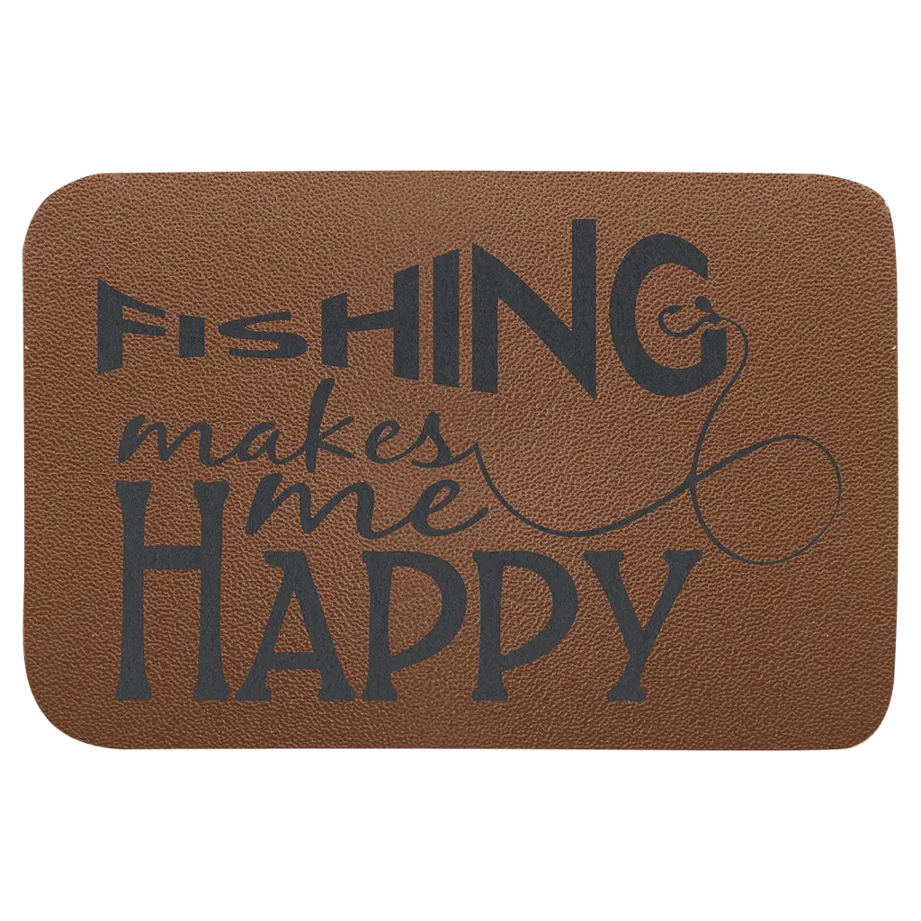 Genuine Brown Leather Patch 3"x2" (customizable)