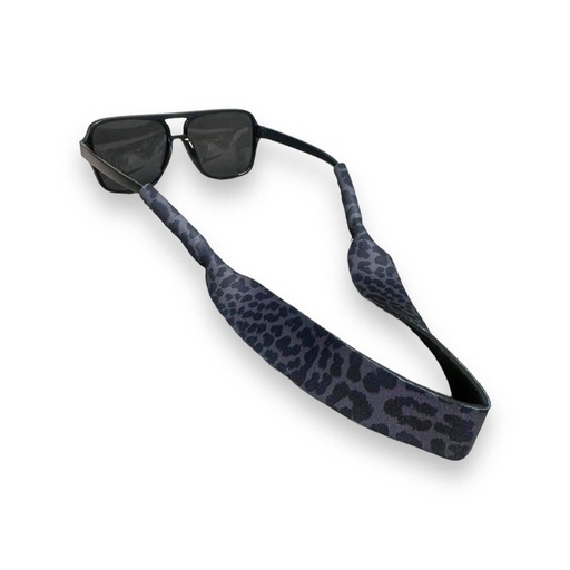 [047100] Adult Glasses Strap (Black Leopard)