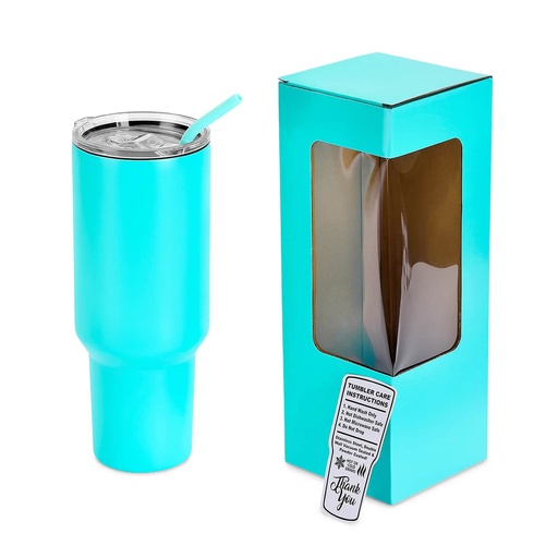 [parkedit-custom-tumblers-10] 40oz Custom Laser Engraved Tumblers (Teal)